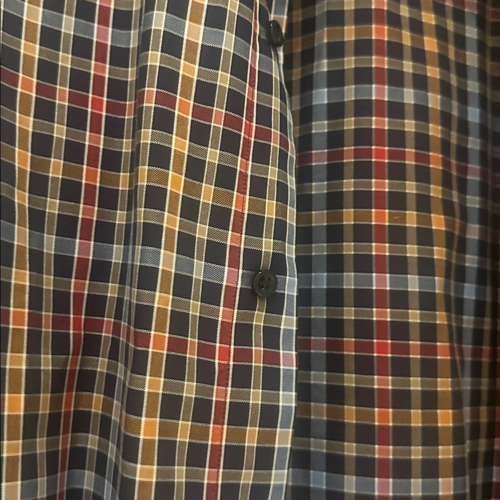 Paul & Shark Checkered Shirt in Blue, Red, and Tan - Picture 4 of 6